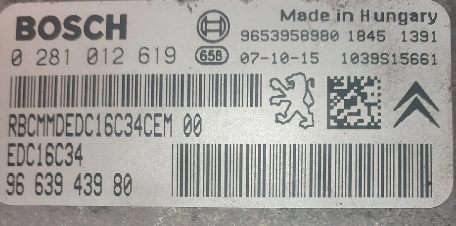 0281012619 9663943980 1037380736 EDC16C34 Peugeot Partner 1.6HDI 9HX MTgearbox KTAG BDM FULL.rar