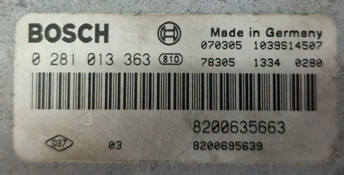 0281013363 8200635663 8200695639 1037386229 EDC16C36 Renault Trafic 2.5DCI ORI+noDPF noEGR BENCH FULL.rar