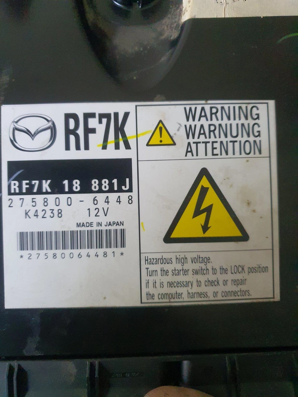RF7K18881J 275800-6448 K4238 DENSO MAZDA6 2.0D 2007Y MTgearbox FULL.7z