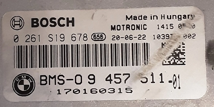 0261S19678 BMS-09457511-01 10SW038751 ME17.2.4 BMW 2020 FLEX BENCH FULL.rar