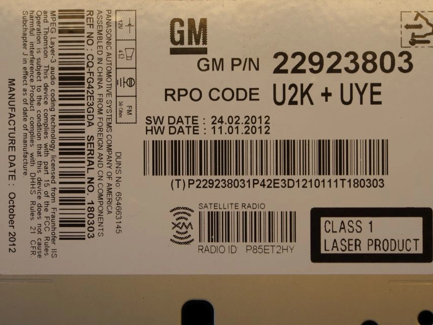 22923803 U2K+UYE RADIO CHEVROLET 2013Y D70F3358 24C128 FULL.rar