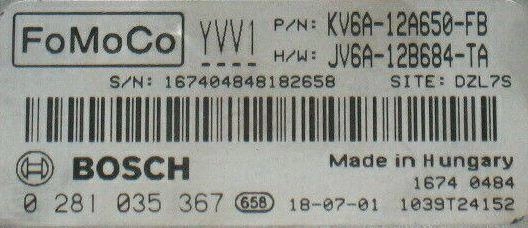 0281035367 KV6A-12A650-FB JV6A-12B684-TA 10SW041665 MD1CS005 FORD TRANZIT CONNECT 1.5TDCI 2018Y MTgearbox BENCH FULL.rar