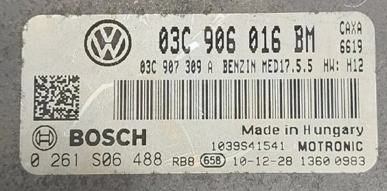 0261S06488 03C906016BM 6619 03C907309A 1037509099 MED17.5.5 VW Golf 1.4TSI 90W CAXA BENCH FULL.rar