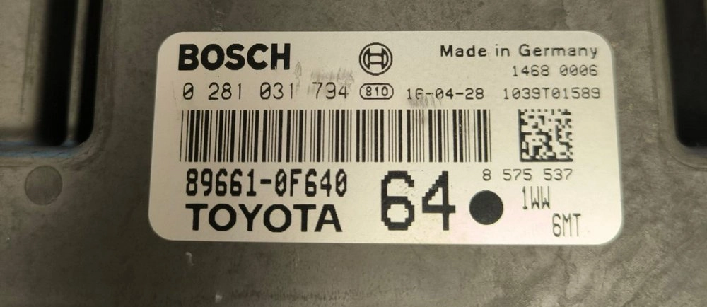 0281031794 89661-0F640 10SW009253 EDC17C73 Toyota Verso 1.6D 2013Y ORI+noDPF+noDTC1410+1443+2453 MTgearbox FULL.zip