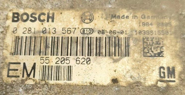 0281013567 55205620 1037A50316 EDC16C39 Opel Zafira 1.9CDI 110kW ORI+noDPF noEGR noVSA noTVA BENCH FULL.rar