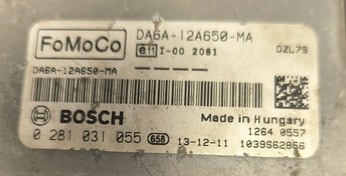 0281031055 DA6A-12A650-MA 1037538538 EDC17C10 Ford Fiesta 1.5DCI MTgearbox ORI+noDPF noEGR BENCH FULL.rar