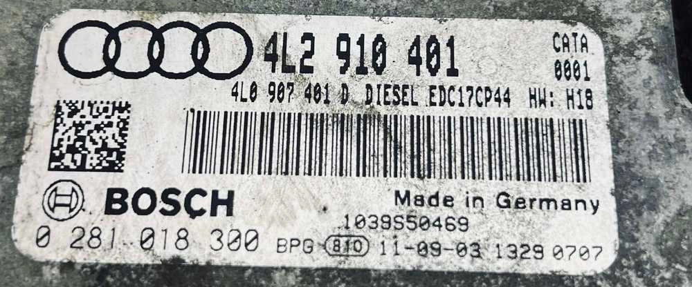 0281018300 4L2910401 10SW037051 EDC17CP44 Audi Q7 3.0TDI CATA 165KW 2011Y BENCH FULL.zip