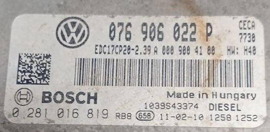 0281016819 076906022P 9022 1037517521 EDC17CP20 VW Crafter 2.5TDI MTgearbox CECA ORI+noSCR BENCH FULL.rar