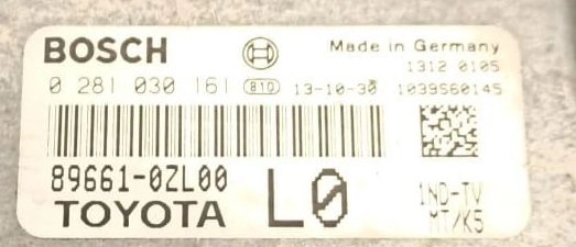 0281030161 89661-0ZL00 1037536735 EDC17CP07 Toyota Corolla 1.4D 2014 BENCH FULL.rar