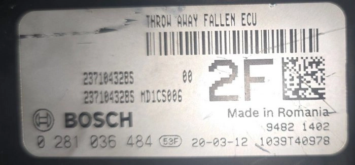 0281036484 237104328S 10SW050497 050497 MD1CS006 Renault ORI+noSCR noDPF noEGR BENCH FULL.rar