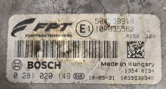 0281020149 504359918 C125400T5HD006CI0I473P05 1037500323 1037500254 EDC17CP52 Iveco Daily 3.0D 103kW MTgearbox BENCH FULL.rar