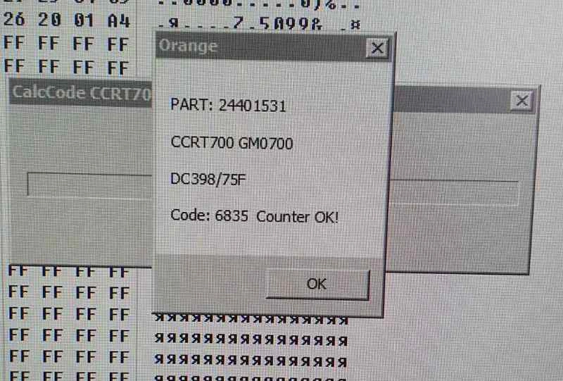 24401531 CCRT700 RADIO OPEL CODE6835 COUNTER OK+CODEOFF 24C64 EEP.rar