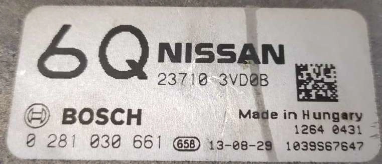 0281030661 23710-3VD0B 1037540775 EDC17CP42 Nissan Qaskai 1.5DCI BENCH FULL.rar