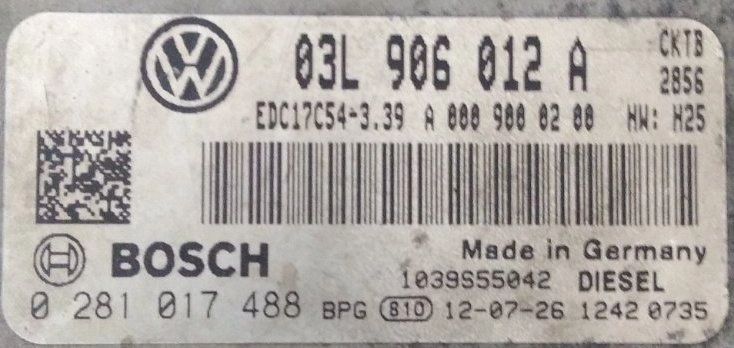 0281017488 03L906012A 1037536222 EDC17C54 VW Crafter 2.0TDI CKTB BENCH FULL.rar