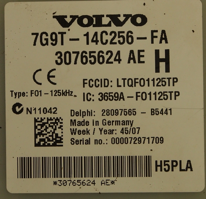 7G9T-14C256-FA 30765624AE CEM VOLVO XC60 95320 EEP.rar