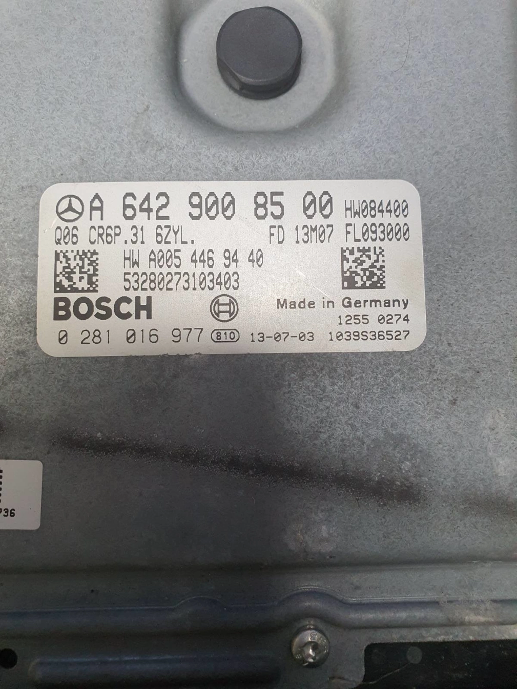0281016977 A6429008500 1037525436 CR6P.31 EDC17CP10 MB W906 2013Y 3.0CDI 140KW ATgearbox ORI+noDPF BENCH FULL.rar