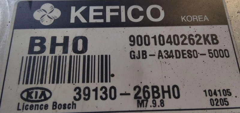 39130-26BH0 9001040262KB GJB-A34DES0-5000 M7.9.8 Kia Rio ORI+E2 FLASH.rar