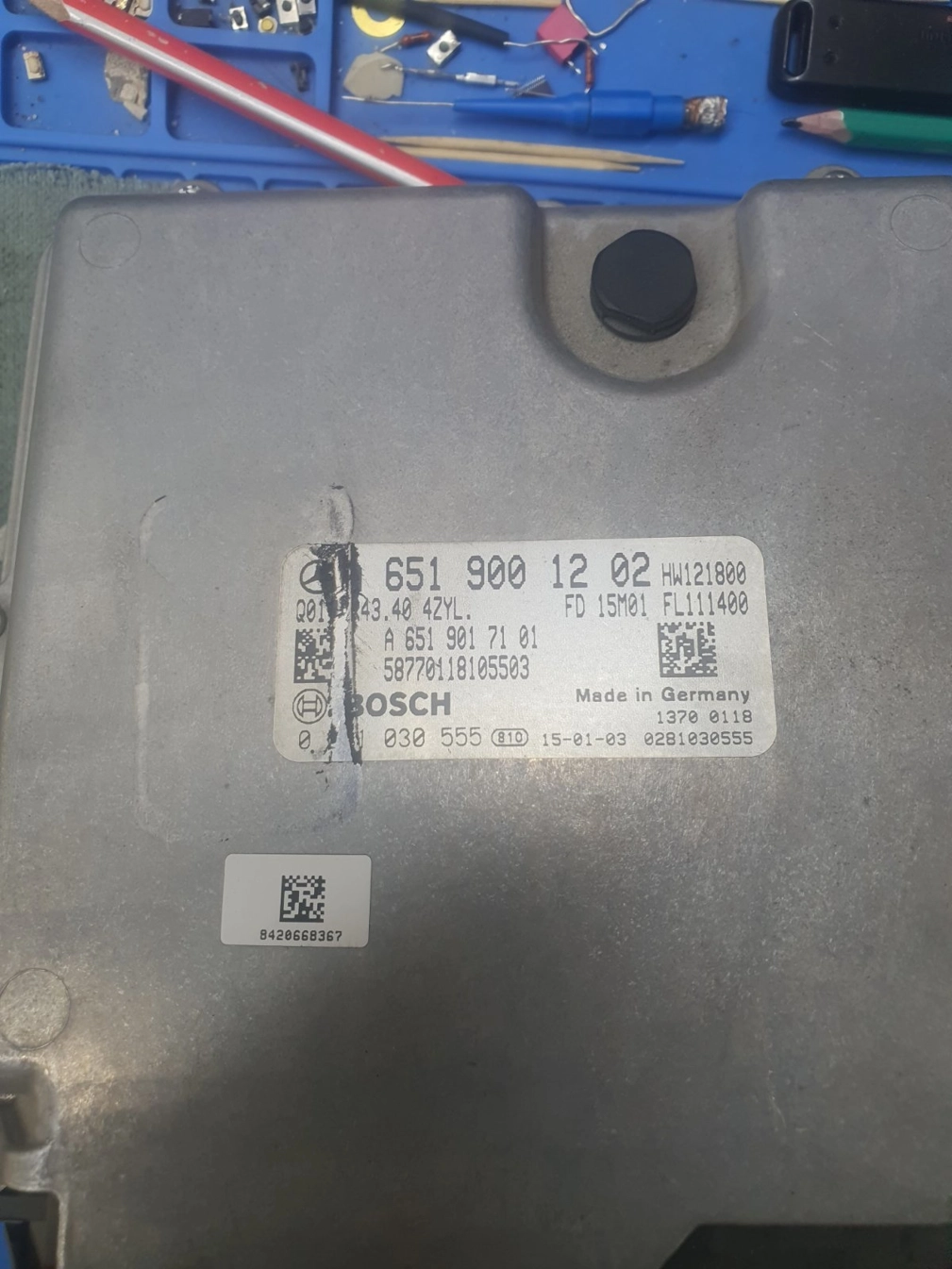 0281030555 A6519001202 10SW066899 CR43.40 EDC17CP60 MB W166 2.2CDI 2012Y ATgearbox BENCH FULL.7z