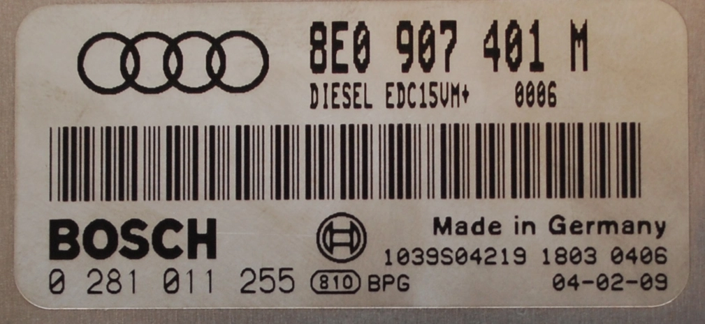 0281011255 8E0907401M EDC15VM+ Audi A6 2.5TDI 2004 IMMOOFF FULL.rar