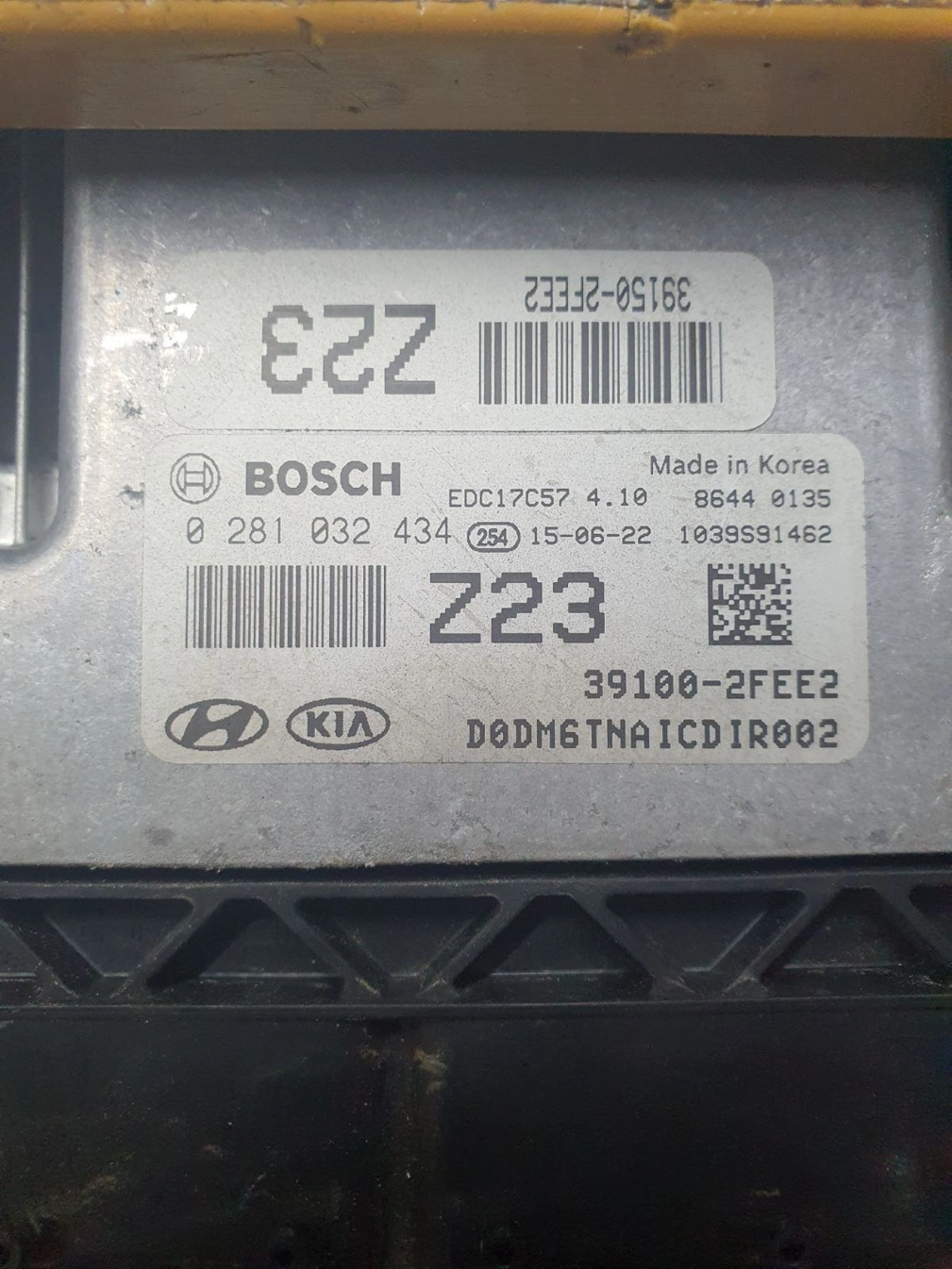 0281032434 39100-2FEE2 10SW019350 019350 EDC17C57 4.10 HYUNDAI SANTAFE 2.0CRDI 2015Y ATgearbox ORI+noDPF BENCH FULL.rar