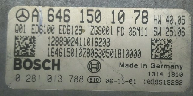 0281013788 A6461501078 HW40.05 SW25.06 CR40-64x-70T2-639-110kW-43O-0MEF-02-RFV-001 ME1 1037383371 EDC16C31 MB W639 2.2CDI 110kW ORI+noEGR KTAG BOOT FULL.rar