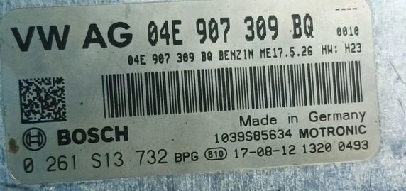 0261S13732 04E907309BQ 04E906057DL 2727 005628 10SW005628 ME17.5.26 VW Polo CWVB 90HP BENCH FULL.rar