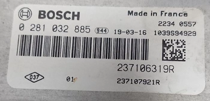 0281032885 237106319R 020538 020538 10SW020538 EDC17C84 Renault Kangoo 1.6DCI 2019 MTgearbox BENCH FULL.rar