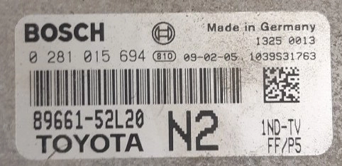 0281015694 89661-52L20 1037400404 EDC17CP07 Toyota Urban Cruyzer 1.4D 66kW 2009 ORI+noDPF noEGR BENCH FULL.rar