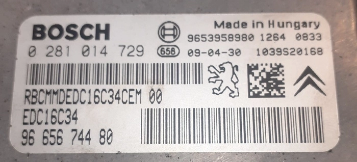 0281014729 9665674480 1037398235 EDC16C34 Peugeot 3008 1.6HDI ORI+noDPF noEGR BENCH FULL.rar