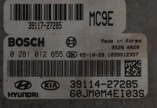 0281012655 39114-27285 60JM0M4EI03S 1037378380 EDC16C39 Hyundai Tucson 2.0D BENCH FULL.rar