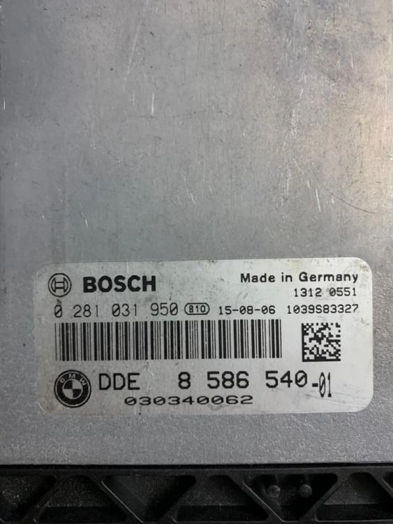 0281031950 8586540 1037550602 EDC17C56 BMW X5 F15 2015Y 3.0D 249HP ATgearbox Bench backup FULL.zip
