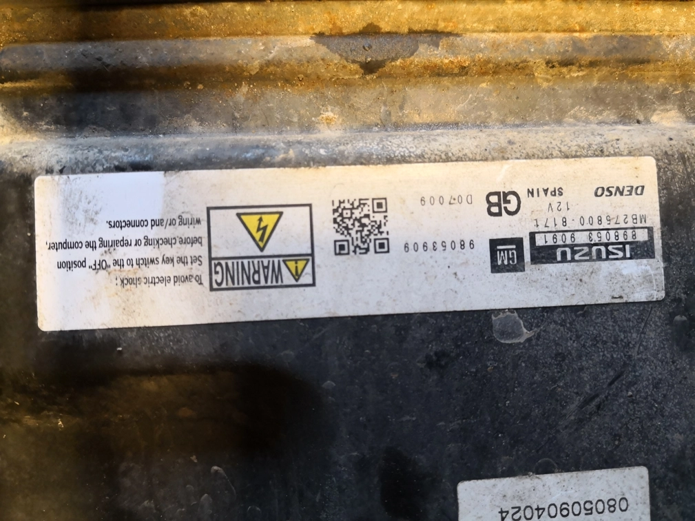 898053-9091 MB275800-8171 ISUZU DENSO OPEL ZAFIRA 1.7D 2008Y LOGIN MTgearbox FULL.rar