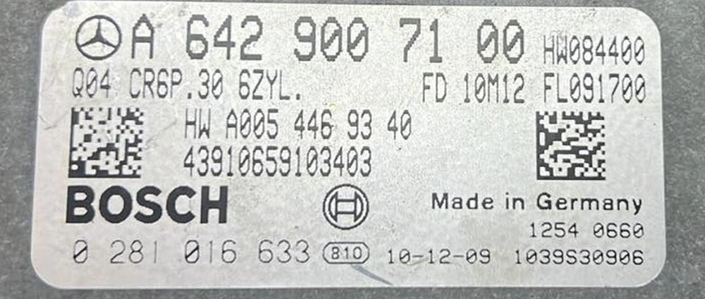 0281016633 A6429007100 1037543325 EDC17CP10 MB W906 3.0CDI 2011Y 140KW USA BENCH FULL.zip