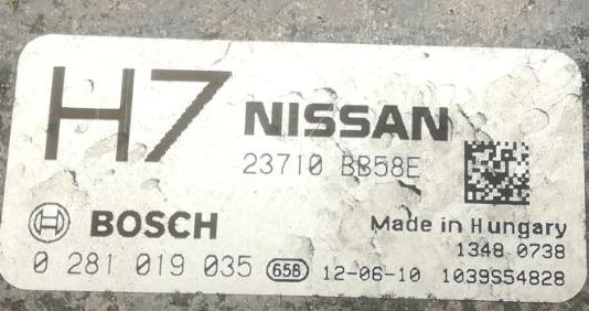 0281019035 23710-BB58E 1037524453 EDC17C42 Nissan Juke 1.6DCI ORI+noEGR BENCH FLASH.rar