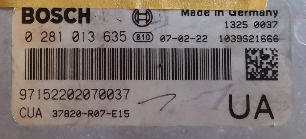 0281013635 37820-R07-E15 1037528453 EDC16C31 Honda CRV 2.2d mechan 103kW BDM FULL.rar