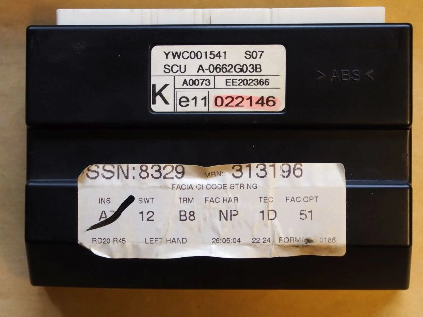 0281001956 MSB101151 ECU+BCM ROVER 45 2003Y 2.0D 85KW 24C04 93LC66A EEP.rar