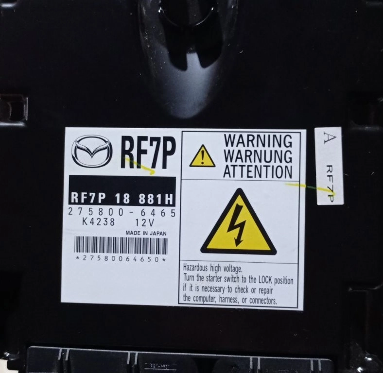 RF7P18881H 275800-6465 G50LRFART3LA DENSO MAZDA5 2.0D 2005Y ORI+noDPF MTgearbox PCM FULL.7z