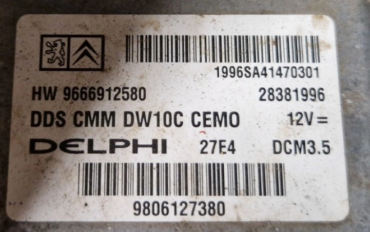 9666912580 28381996 9806127380 T6C1HA03 DELIV 3 V ML6 10CB GSI3 PRSEL1 130130 DCM3.5 Peugeot 807 2.0HDI ORI+noDPF KTAG FULL.rar