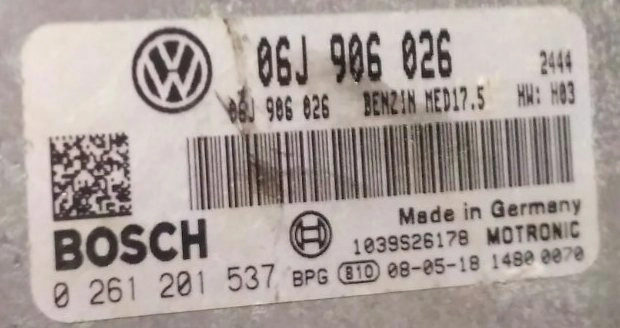0261201537 06J906026 1037393905 MED17.5 VW Passat 1.8TSI BZB 118kW 2008 MTgearbox BENCH FULL.rar