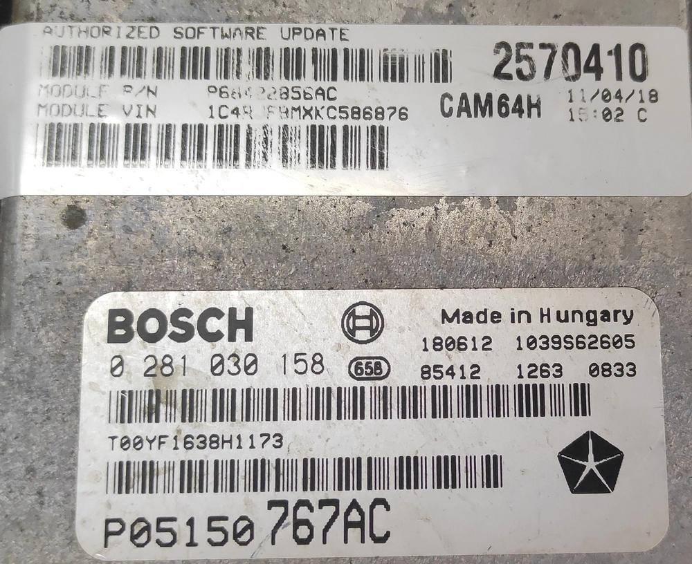 0281030158 P0515077AC 10SW043210 043210 EDC17C79 Jeep Grand Cherokee 3.0D 2019 ORI+noSCR BENCH FULL.rar