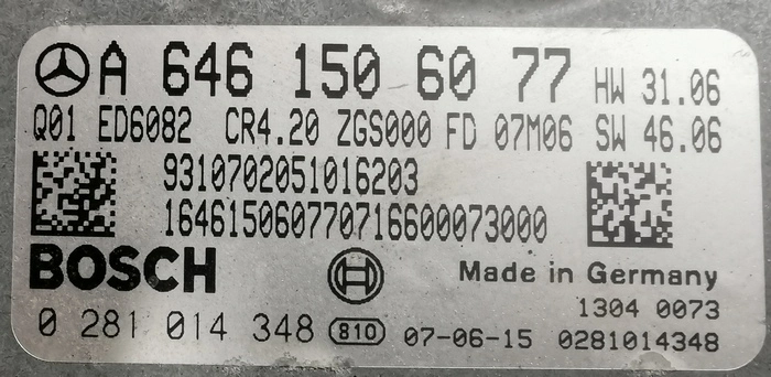 0281014348 A6461506077 CR4.20 HW31.06 SW46.06 CR40-64x-70T5-906-110kW-43-0MEF-01-IAG-00 1037386783 EDC16C31 MB Sprinter  2.2CDI 110kw MTgearbox BENCH FULL.rar