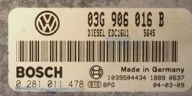 0281011478 03G906016B 5645 1037375902 EDC16U1 VW Golf 5 1.9TDI 77kW 2004 XPROG BDM FULL.rar