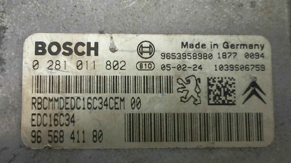0281011803 9656841180 9653958980 1037371537 EDC16C34 Citroen Xsara Picaso 1.6HDI 9HZ BDM FULL.rar