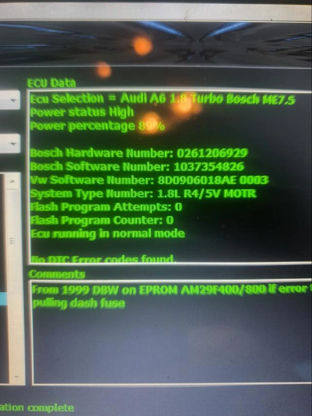 0261206929 8D0906018AE 0003 1037354826 ME7.5 AUDI A6 C5 1.8i 2001Y MPPS FLASH.7z
