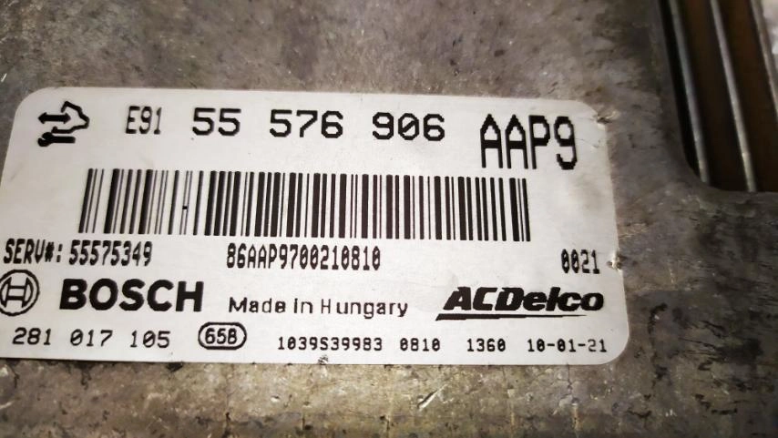 0281017105 0281018081 55576906 AAP9 55575349 55590715AA 1037520360 EDC17C19 Opel Insignia 2.0D A20DTH 2010 MTgearbox BOOT FULL.rar