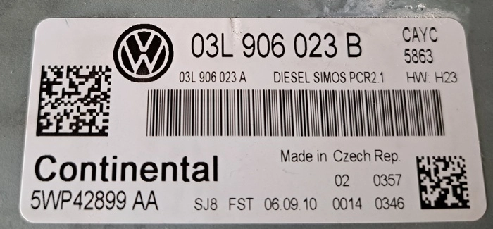 5WP42899AA 03L906023B 03L906023A PCR2.1 VW Golf 1.6TDI CAYC ORI+noEGR+ST1 FLEX FULL.rar