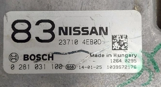 0281031100 23710-4EB0D 1037542955 EDC17C84 Nissan Qaskai 1.6DCI ORI+noSTARTSTOP BENCH FULL.rar