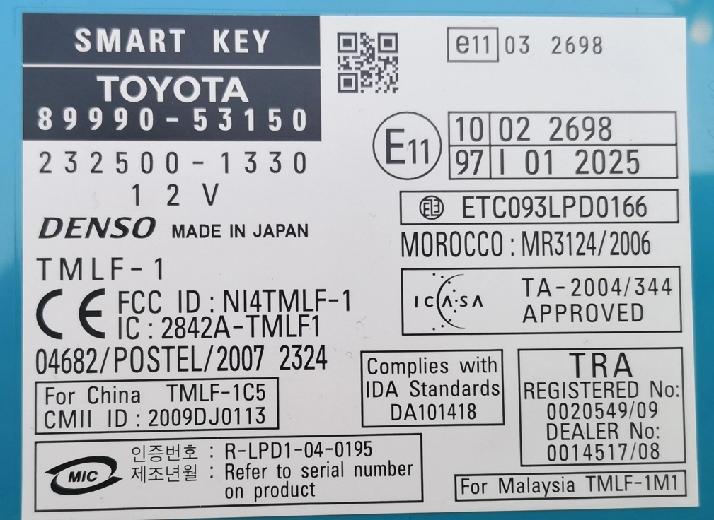 89990-53150 89784-53011 232500-1330 LEXUS IS250 2011 SMART(93c86)+IDBOX(93c46) RESET VIRGIN EEP.rar