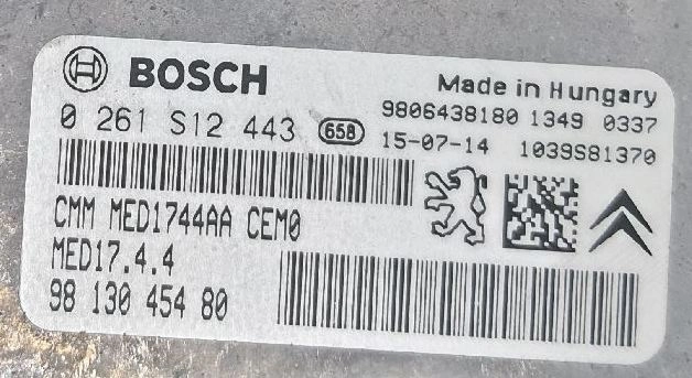 0261S12443 9813045480 058245 10SW058245 MED17.4.4 Peugeot FLEX BENCH FULL.rar