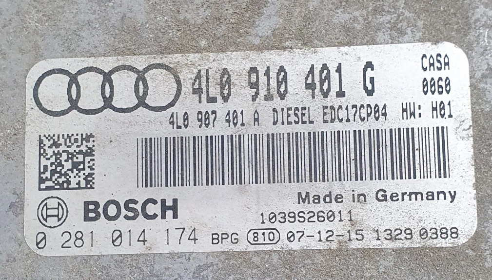 0281014174 4L910401G 4L0907401A 1037518178 EDC17CP04 Audi Q7 3.0TDI 176kW CASA ATgearbox BENCH FULL.rar